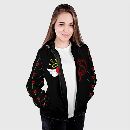 Женская куртка Добро и зло, Payton Moormeier / 3D-Черный – фото 3