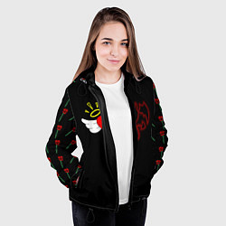 Куртка с капюшоном женская Добро и зло, Payton Moormeier, цвет: 3D-черный — фото 2