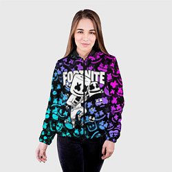 Куртка с капюшоном женская FORTNITE x MARSHMELLO, цвет: 3D-черный — фото 2