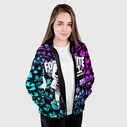 Куртка с капюшоном женская FORTNITE x MARSHMELLO, цвет: 3D-черный — фото 2