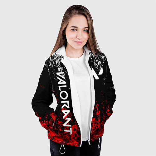 Женская куртка VALORANT / 3D-Белый – фото 3
