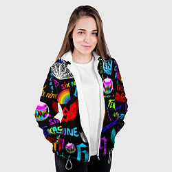 Куртка с капюшоном женская 6IX9INE, цвет: 3D-белый — фото 2