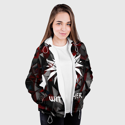 Женская куртка The Witcher / 3D-Белый – фото 3