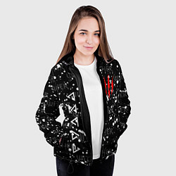 Куртка с капюшоном женская The Witcher, цвет: 3D-черный — фото 2