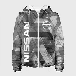 Куртка с капюшоном женская NISSAN, цвет: 3D-белый