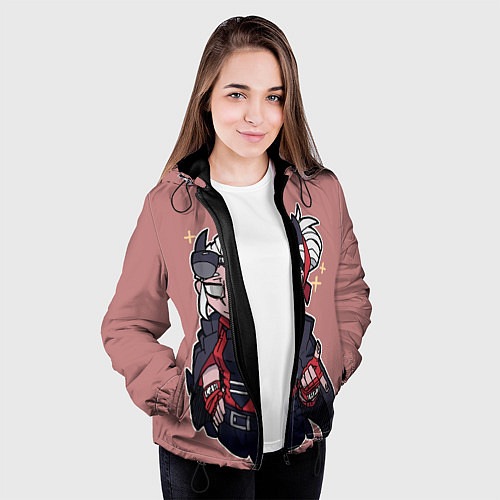 Женская куртка Helltaker / 3D-Черный – фото 3