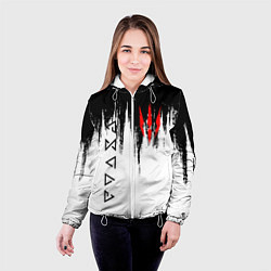 Куртка с капюшоном женская The Witcher, цвет: 3D-белый — фото 2