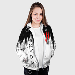 Куртка с капюшоном женская The Witcher, цвет: 3D-белый — фото 2
