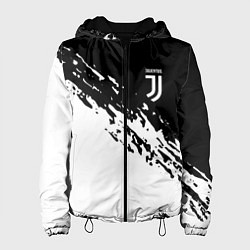 Куртка с капюшоном женская JUVENTUS, цвет: 3D-черный