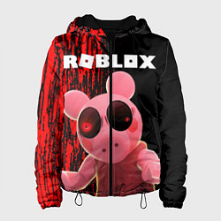 Куртка с капюшоном женская Roblox Piggy, цвет: 3D-черный