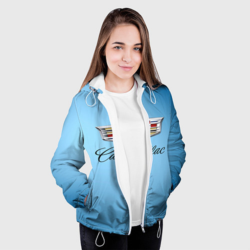 Женская куртка Cadillac / 3D-Белый – фото 3
