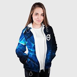 Куртка с капюшоном женская VOLVO, цвет: 3D-белый — фото 2