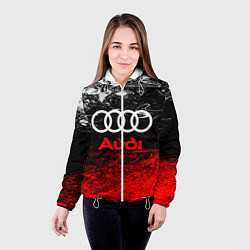 Куртка с капюшоном женская AUDI, цвет: 3D-белый — фото 2