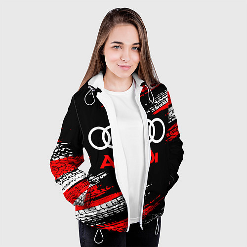 Женская куртка AUDI / 3D-Белый – фото 3
