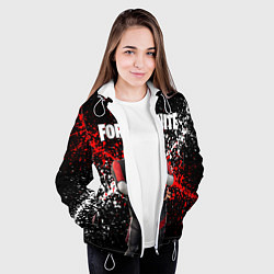 Куртка с капюшоном женская Fortnite Ikonik, цвет: 3D-белый — фото 2