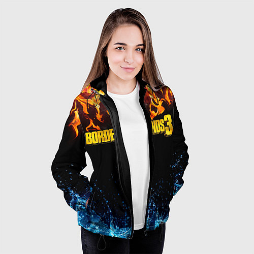 Женская куртка Borderlands 3 / 3D-Черный – фото 3