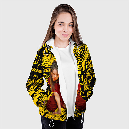 Женская куртка Billie Eilish / 3D-Белый – фото 3