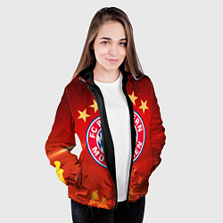 Куртка с капюшоном женская BAYERN MUNCHEN, цвет: 3D-черный — фото 2