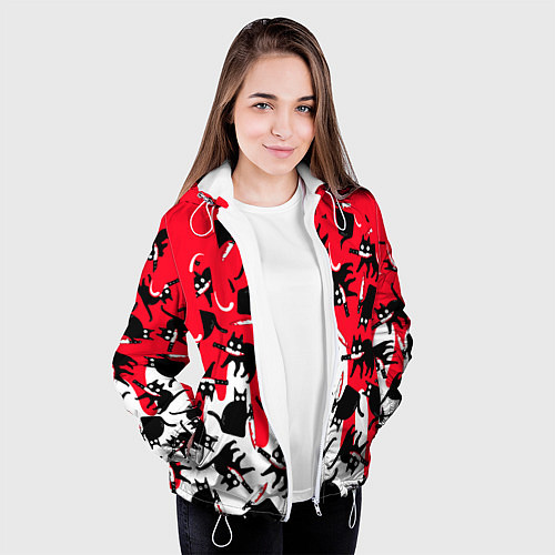 Женская куртка WHAT CAT / 3D-Белый – фото 3