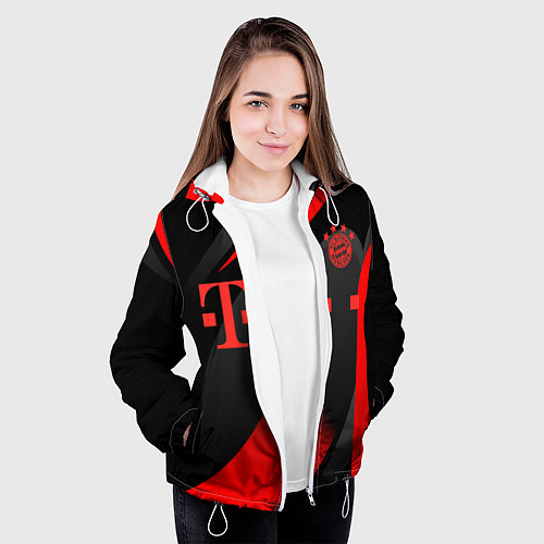 Женская куртка FC Bayern Munchen / 3D-Белый – фото 3