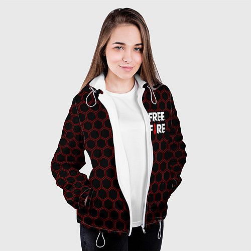 Женская куртка FREE FIRE ФРИ ФАЕР / 3D-Белый – фото 3