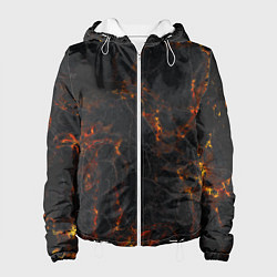 Куртка с капюшоном женская Лава, цвет: 3D-белый