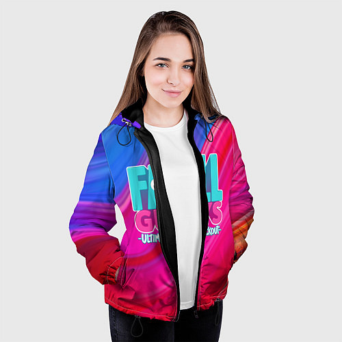 Женская куртка FALL GUYS: Ultimate Knockout / 3D-Черный – фото 3