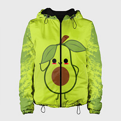 Куртка с капюшоном женская Авокадо, цвет: 3D-черный