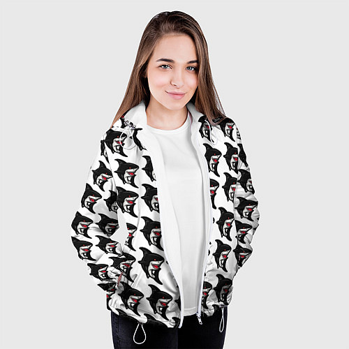 Женская куртка Акула / 3D-Белый – фото 3
