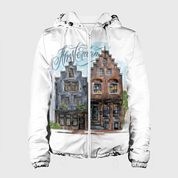 Куртка с капюшоном женская Амстердам, цвет: 3D-белый