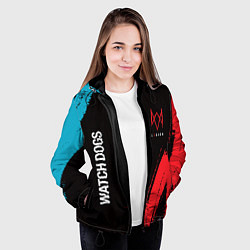 Куртка с капюшоном женская WATCH DOGS LEGION ВОТЧ ДОГС, цвет: 3D-черный — фото 2