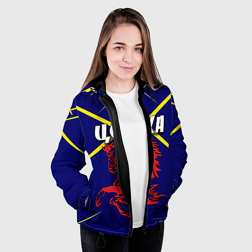 Женская куртка ЦСКА / 3D-Черный – фото 3