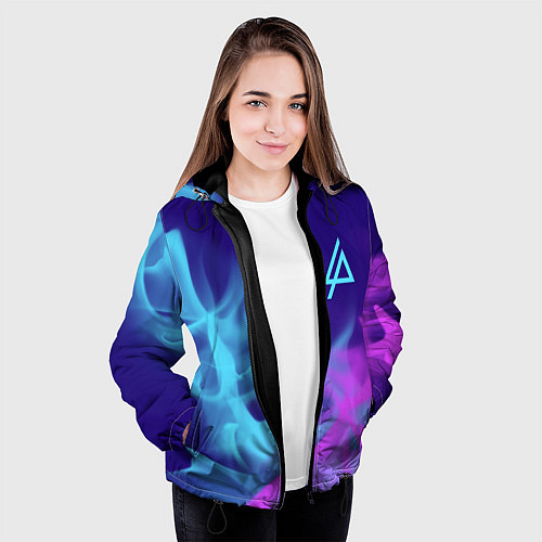 Женская куртка LINKIN PARK ЛИНКИН ПАРК / 3D-Черный – фото 3