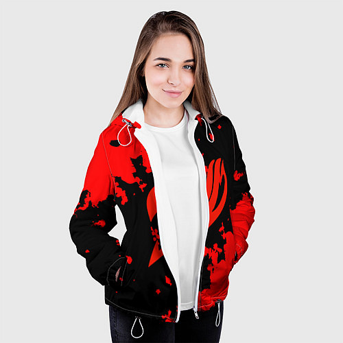 Женская куртка Fairy Tail / 3D-Белый – фото 3
