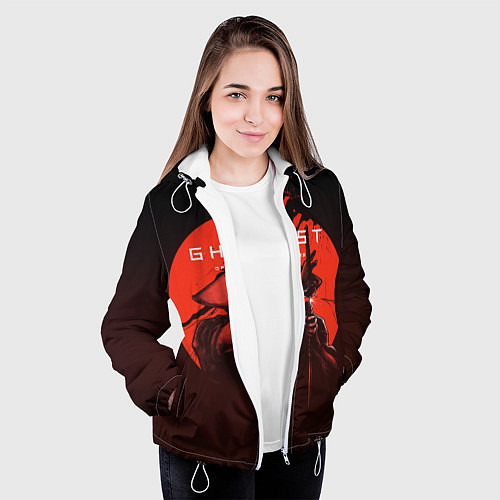 Женская куртка Ghost of Tsushima / 3D-Белый – фото 3
