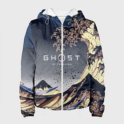Куртка с капюшоном женская Ghost of Tsushima, цвет: 3D-белый
