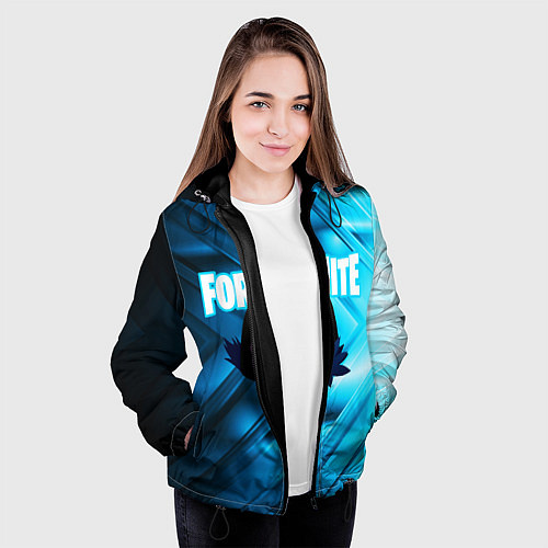 Женская куртка FORTNITE CROW / 3D-Черный – фото 3
