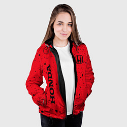 Куртка с капюшоном женская HONDA ХОНДА, цвет: 3D-черный — фото 2