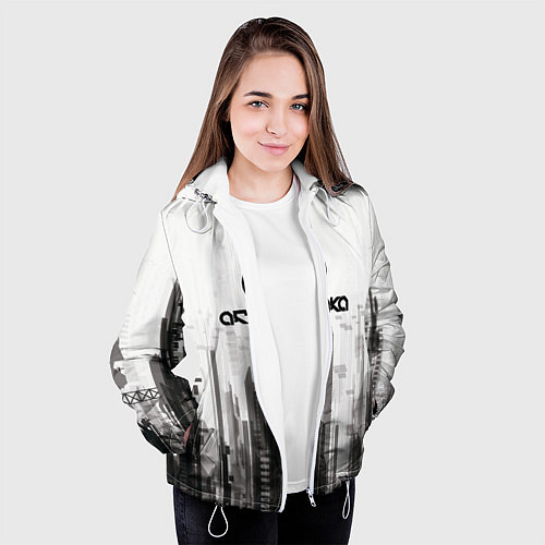 Женская куртка Cyberpunk 2077 Arasaka / 3D-Белый – фото 3