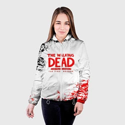 Куртка с капюшоном женская Ходячие мертвецы, цвет: 3D-белый — фото 2