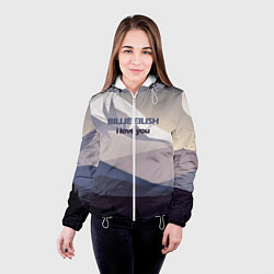 Куртка с капюшоном женская Billie Eilish, цвет: 3D-белый — фото 2