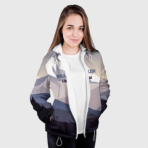 Женская куртка Billie Eilish / 3D-Белый – фото 3