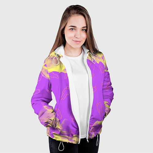 Женская куртка BILLIE EILISH БИЛЛИ АЙЛИШ / 3D-Белый – фото 3