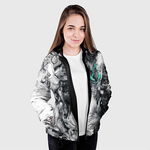 Женская куртка Assassins Creed Valhalla / 3D-Черный – фото 3