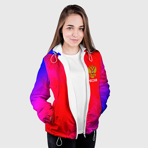 Женская куртка РОССИЯ RUSSIA / 3D-Белый – фото 3