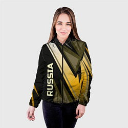Куртка с капюшоном женская RUSSIA, цвет: 3D-черный — фото 2