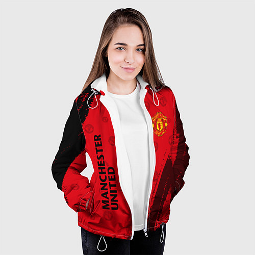 Женская куртка MANCHESTER UNITED / 3D-Белый – фото 3