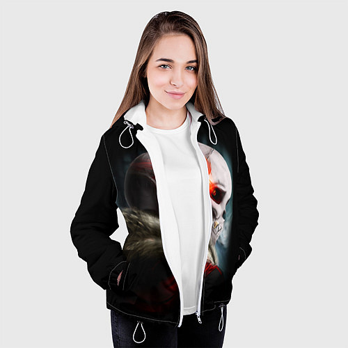 Женская куртка UNDERTALE / 3D-Белый – фото 3