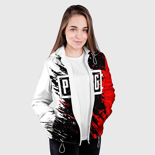 Женская куртка PUBG / 3D-Белый – фото 3