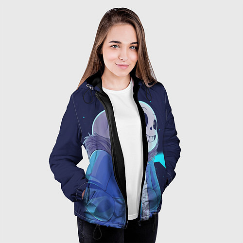 Женская куртка UNDERTALE / 3D-Черный – фото 3